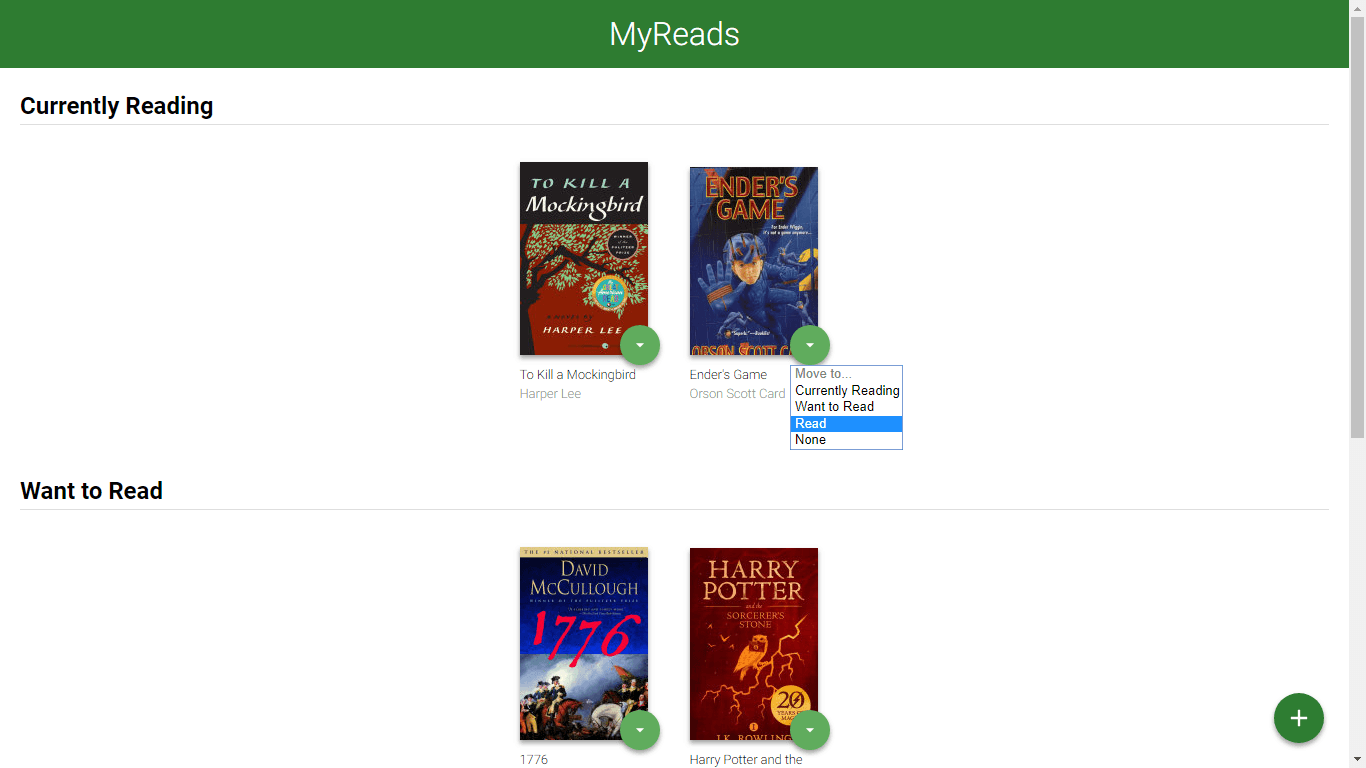 MyReads - A book tracking app